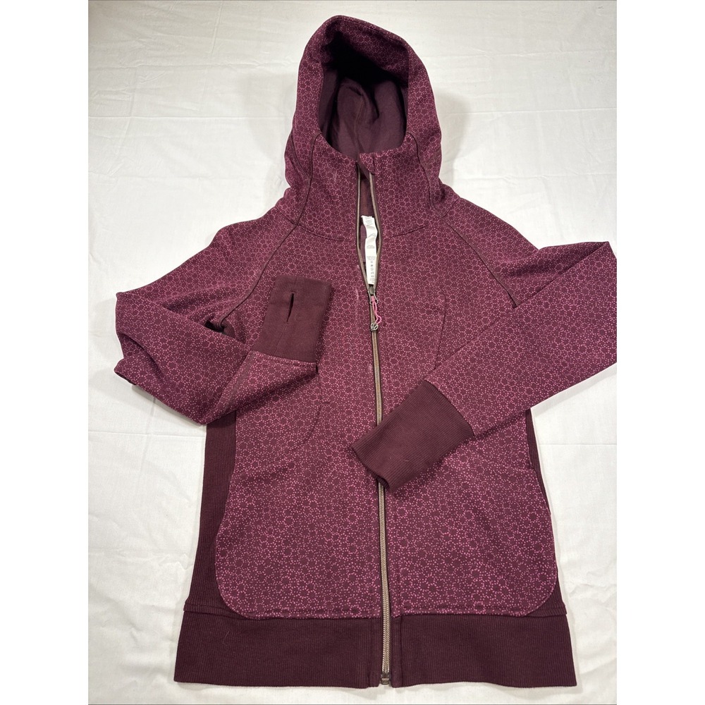 JACKET Lululemon Women's SIZE 4 Lined Full Zip Heavy Weight W Hood EUC!